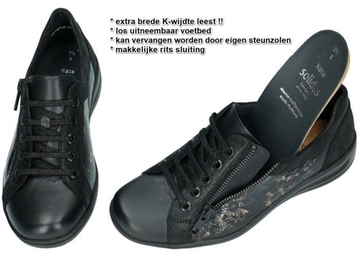 Solidus 29001-00897 (K) KATE sneakers  zwart