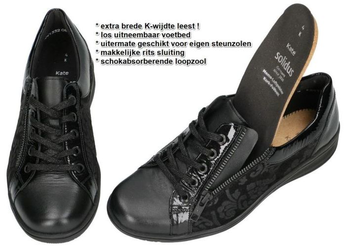 Solidus 29001-01001 KATE (K) sneakers  zwart