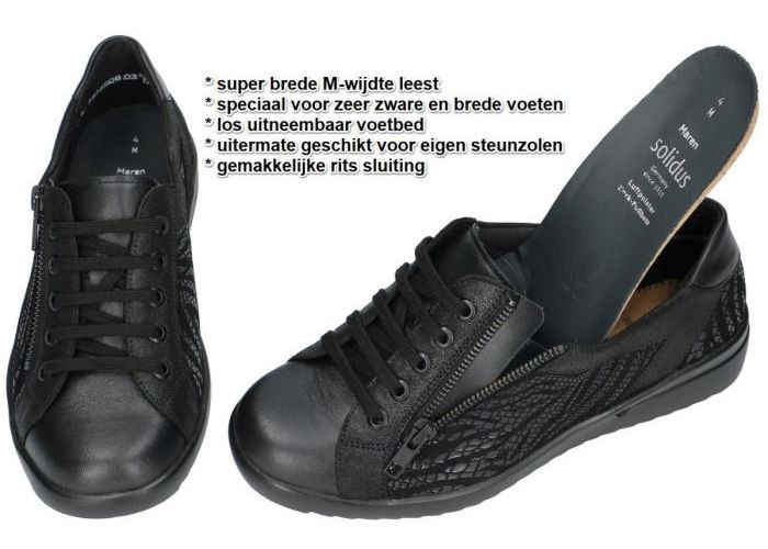 Solidus 49000-00999  MAREN sneakers  zwart