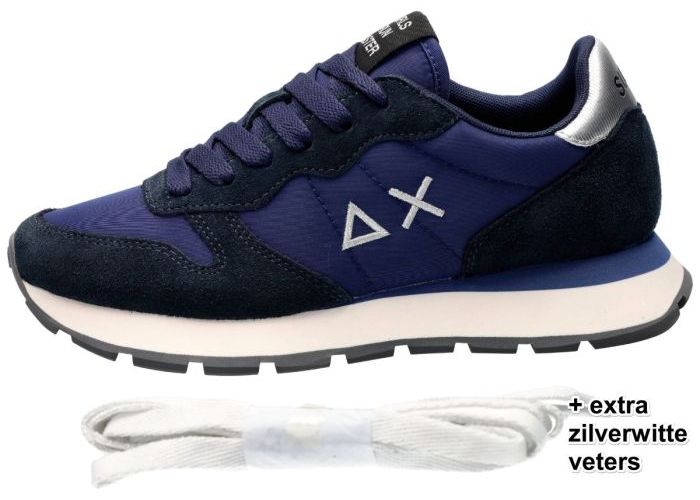 Sun68 Z45202 ALLY GOLD SILVER sneakers  blauw donker