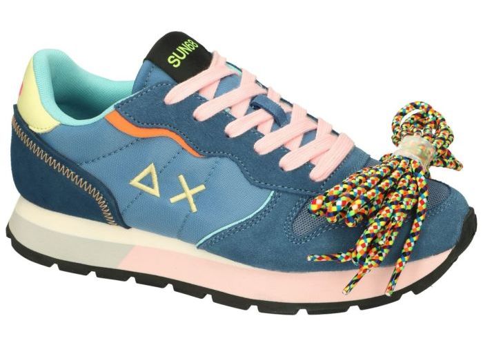 Sun68 Z34204 ALLY Color Explosion sneakers  blauw