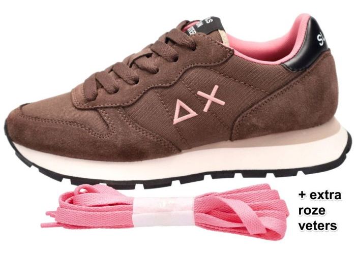 Sun68 Z45201 ALLY SOLID  sneakers  bruin donker