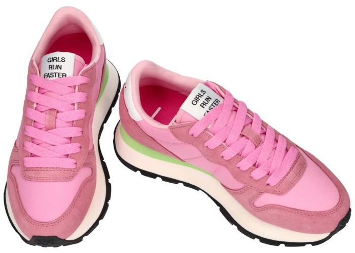 Sun68 Z35201 ALLY SOLID NYLON sneakers  roze