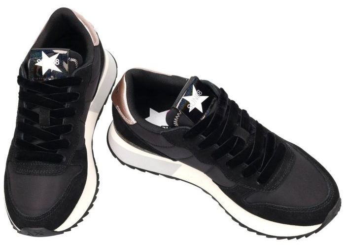 Sun68 Z45217 STARGIRL GLITTER LOGO sneakers  zwart