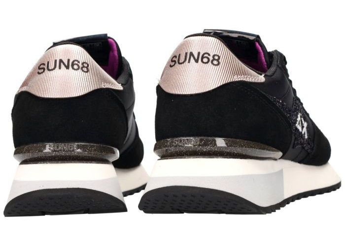 Sun68 Z45217 STARGIRL GLITTER LOGO sneakers  zwart