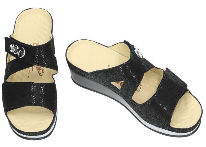 Vital 171510 LARA G slippers & muiltjes zwart