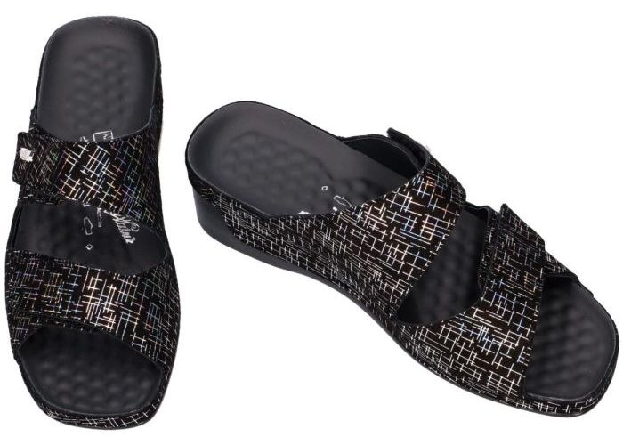 Vital 28600 TINA slippers & muiltjes zwart