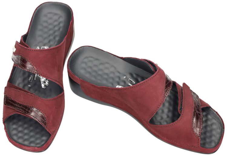 Vital 156395  TINA slippers & muiltjes bordeaux