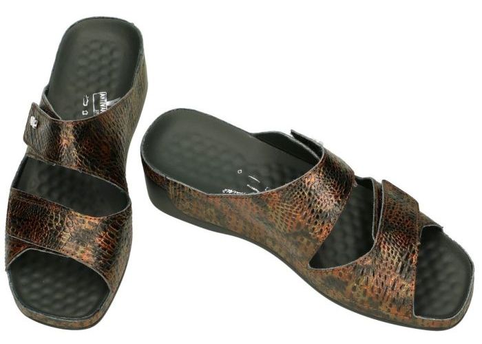 Vital 21607 TINA slippers & muiltjes bruin donker
