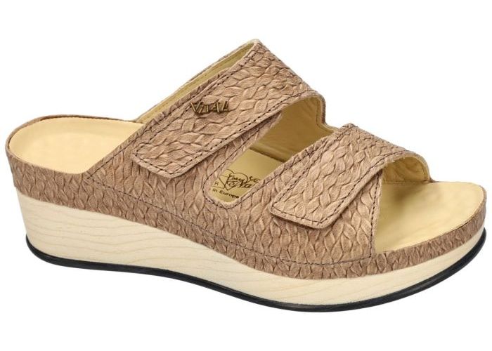 Damesschoenen Vital SLIPPERS & MUILTJES 201334  LARA Bruin Licht