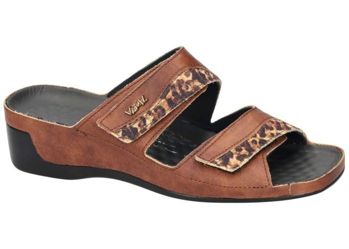 Damesschoenen Vital SLIPPERS & MUILTJES 6397  TINA Cognac/caramel