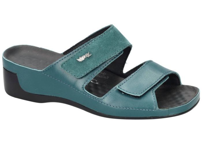 Vital 6388 TINA slippers & muiltjes groen donker