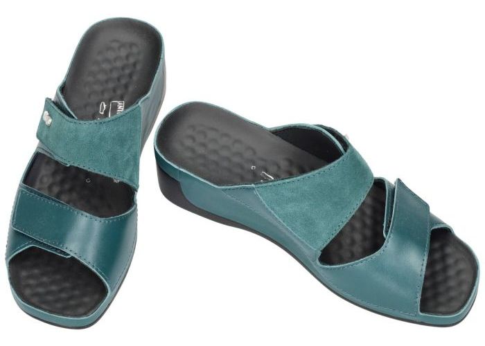 Vital 6388 TINA slippers & muiltjes groen donker