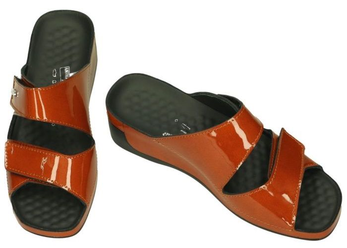 Vital 13608 TINA slippers & muiltjes roest (bruin-rood)