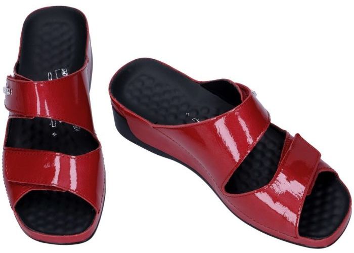 Vital 13605 TINA slippers & muiltjes rood