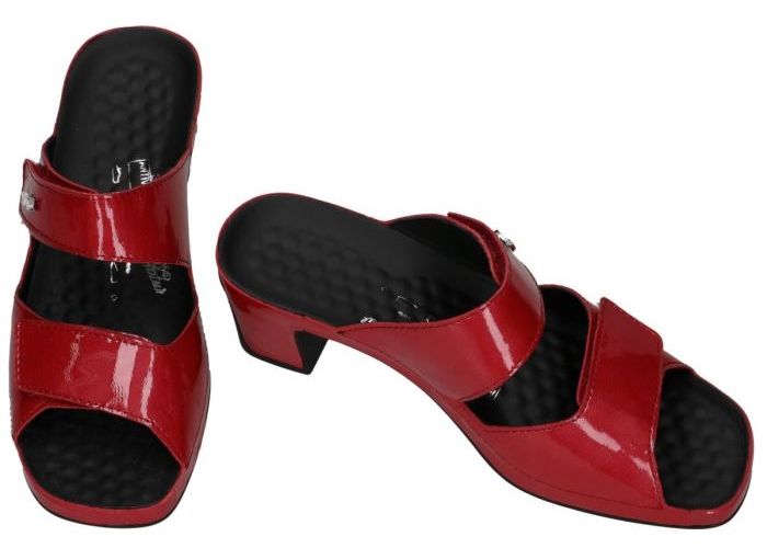 Vital 13905 JOY slippers & muiltjes rood donker