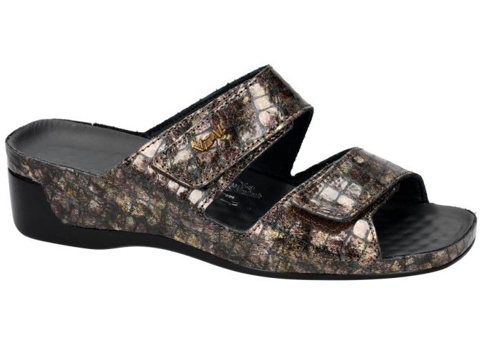Vital 15607  TINA slippers & muiltjes taupe donker