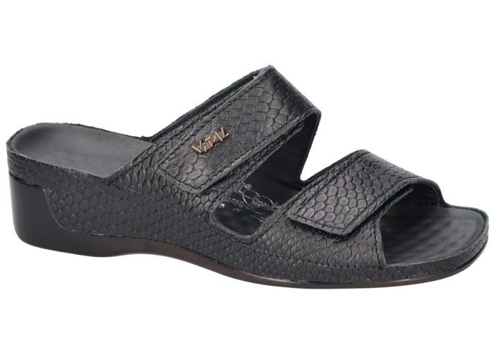 Vital 28600  TINA slippers & muiltjes zwart