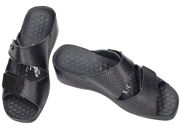 Vital 28600  TINA slippers & muiltjes zwart