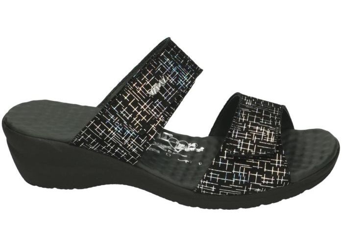 Vital 28810 IRIS slippers & muiltjes zwart