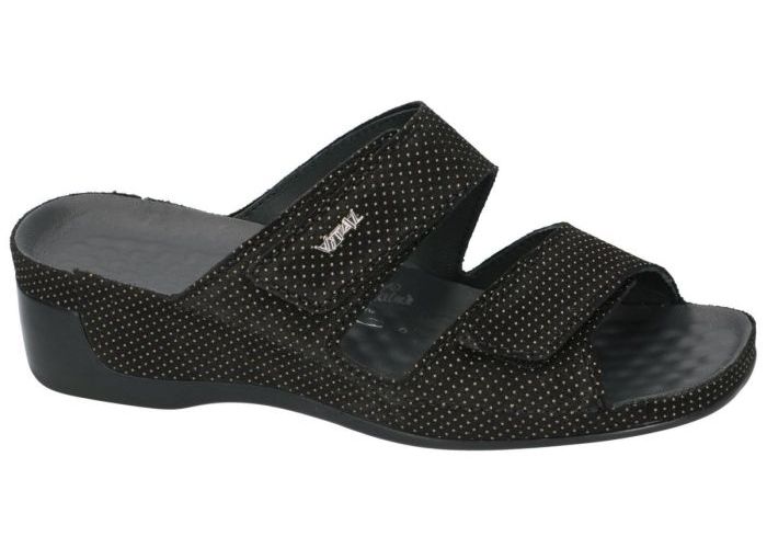 Vital 29600 TINA slippers & muiltjes zwart