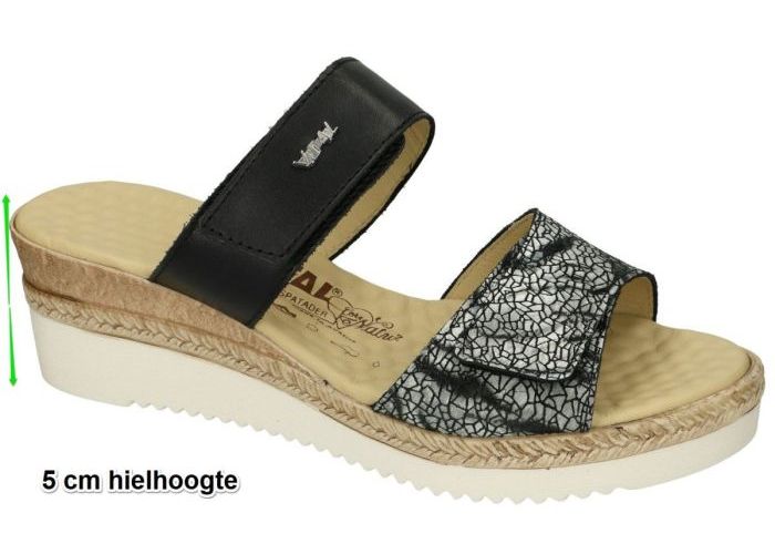 Vital 55810 OLIVIA slippers & muiltjes zwart