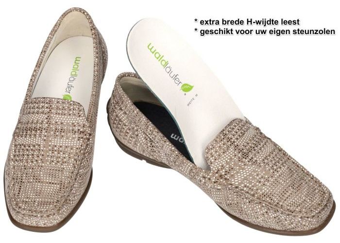 Waldlaufer 431000 HARRIET  (H-wijdte) ballerina's & mocassins beige