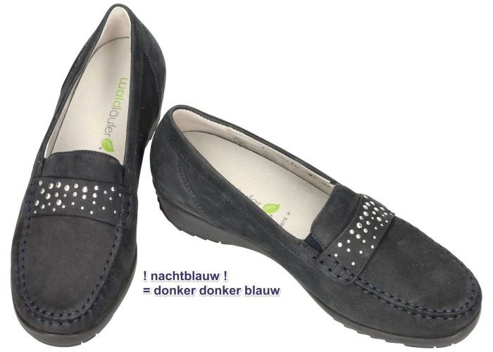 Waldlaufer 348501 HANIN  (H) ballerina's & mocassins blauw donker
