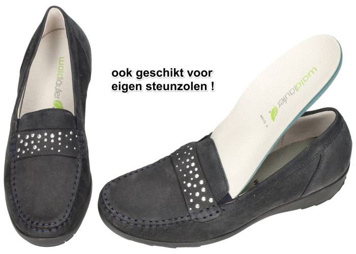 Waldlaufer 348501 HANIN  (H) ballerina's & mocassins blauw donker