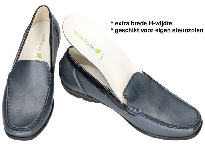 Waldlaufer 431000 HARRIET  (H-wijdte) ballerina's & mocassins blauw donker