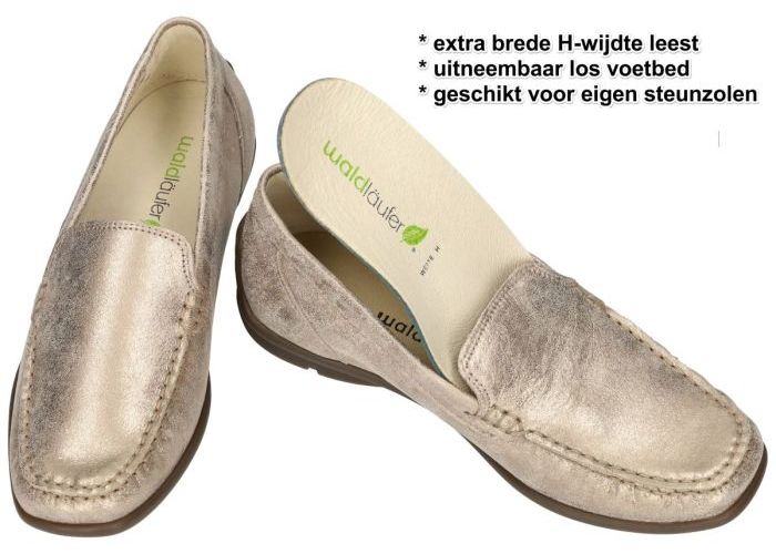 Waldlaufer 431000 HARRIET  (H-wijdte) ballerina's & mocassins goud