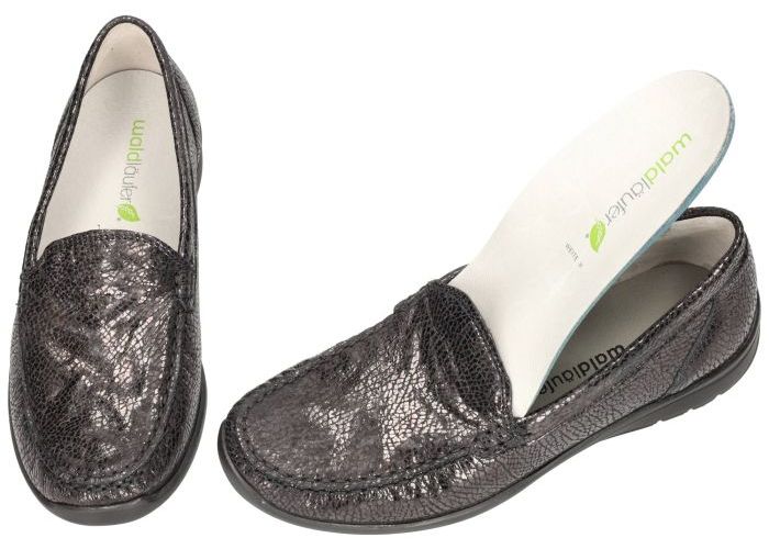 Waldlaufer 331502 HINATA  (H-wijdte) ballerina's & mocassins zwart