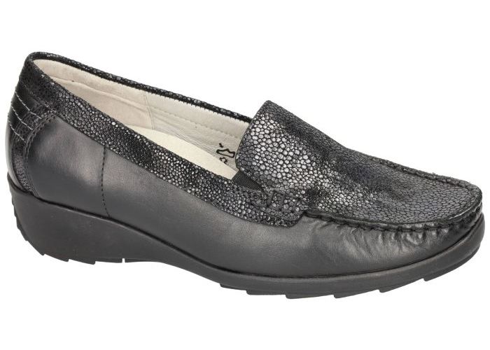Waldlaufer 348502 HANIN  (H-wijdte) ballerina's & mocassins zwart
