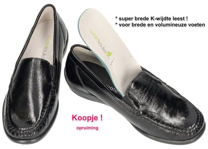 Waldlaufer 640004 KLÄRE  (K) ballerina's & mocassins zwart
