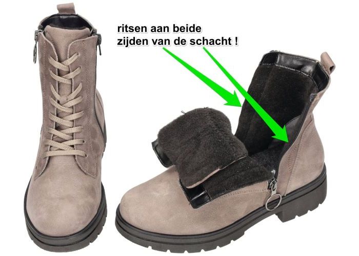 Waldlaufer 648803 K-Zoe (K-leest)  enkellaarzen taupe