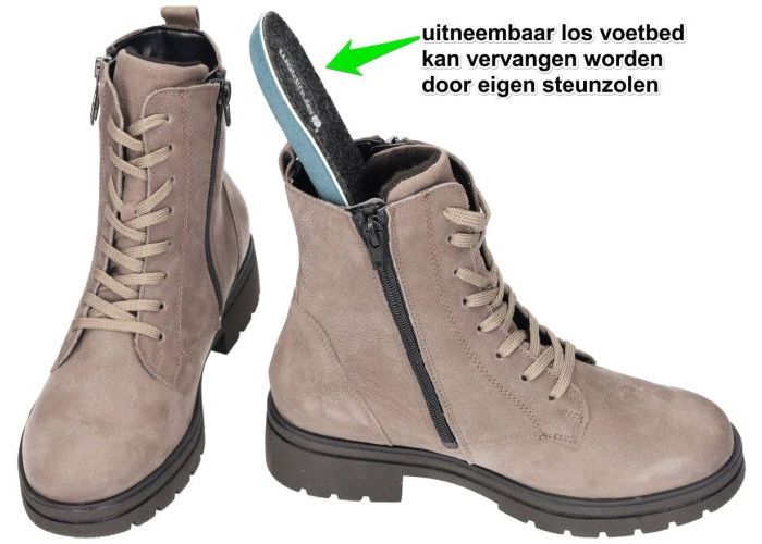 Waldlaufer 648803 K-Zoe (K-leest)  enkellaarzen taupe