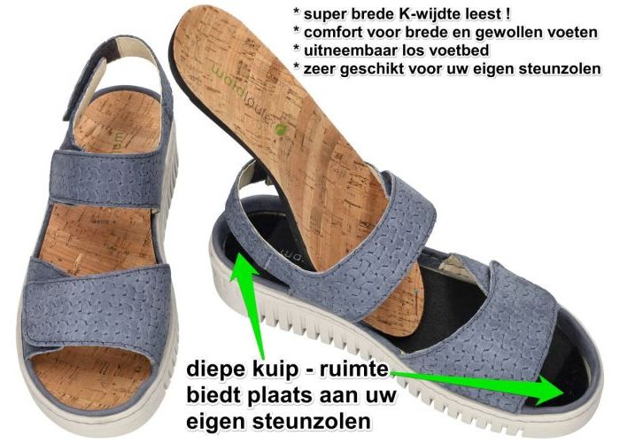 Waldlaufer 630002 K-Valerie  sandalen blauw