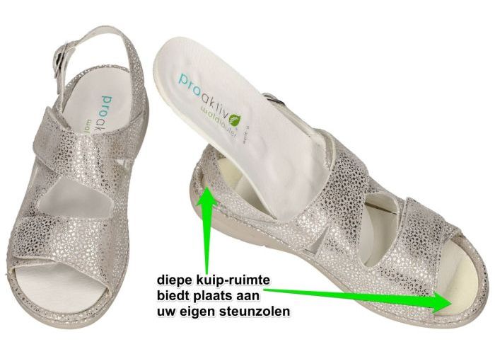 Waldlaufer 204002 GUNNA sandalen zilver