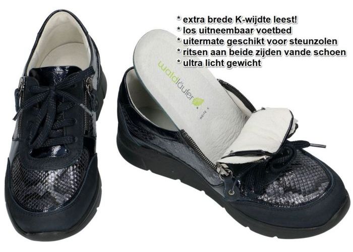 Waldlaufer 661003 (K) JENNY sneakers  blauw donker