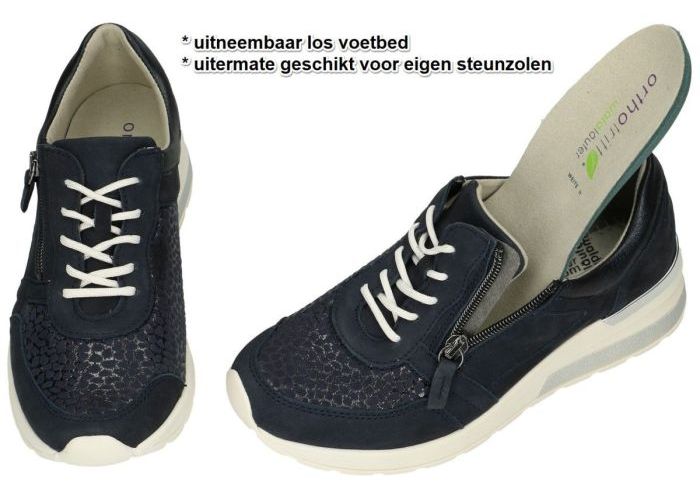 Waldlaufer 939H01 H-CLARA Ortho-Tritt sneakers  blauw donker