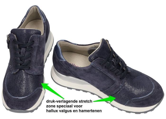 Waldlaufer H64007 411 378 (H) Ortho Tritt HIROKO sneakers  blauw donker