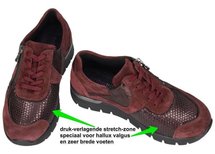Waldlaufer 626K02 K-Ramona Orthotritt sneakers  bordeaux