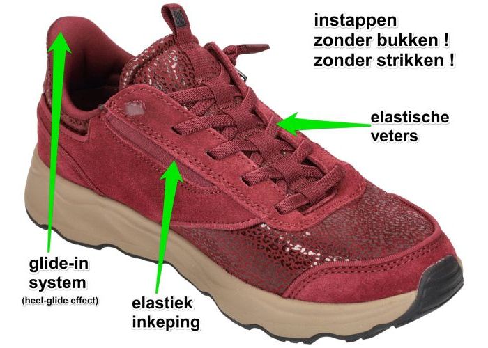 Waldlaufer H-Tessi 588H01 101 076 sneakers  bordeaux