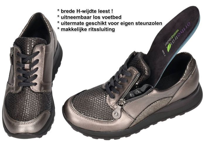 Waldlaufer H64007 (H) Ortho Tritt Hiroko sneakers  brons