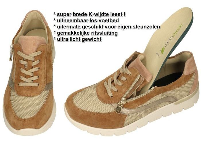 Waldlaufer 626014 K-RAMONA sneakers  bruin