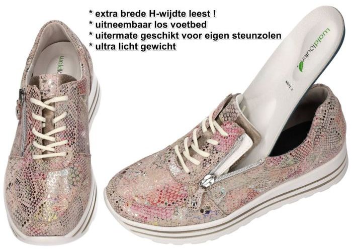 Waldlaufer 758008  H-LANA sneakers  roze-goud metallic