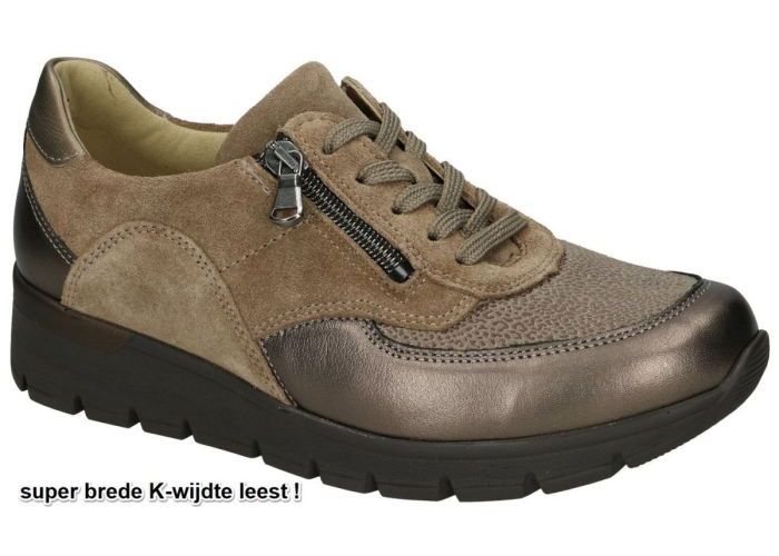 Waldlaufer 626K02 K-Ramona Orthotritt sneakers  taupe donker