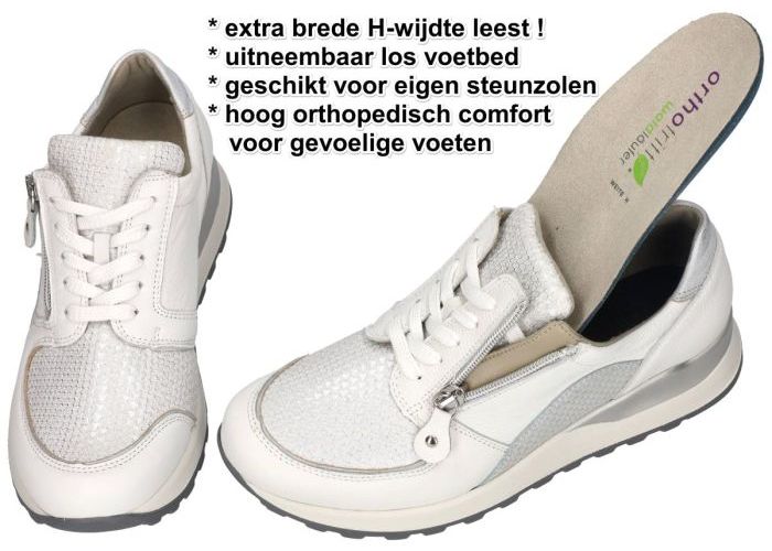 Waldlaufer H64007 410 663 (H) Ortho Tritt HIROKO sneakers  wit