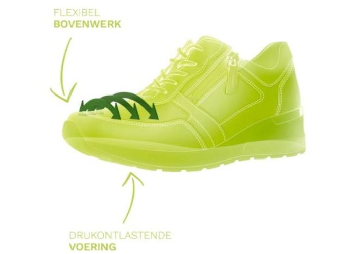 Waldlaufer H64007 410 663 (H) Ortho Tritt HIROKO sneakers  wit