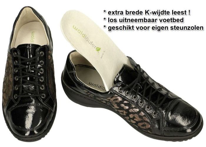 Waldlaufer 607012 501 001 sneakers  zwart